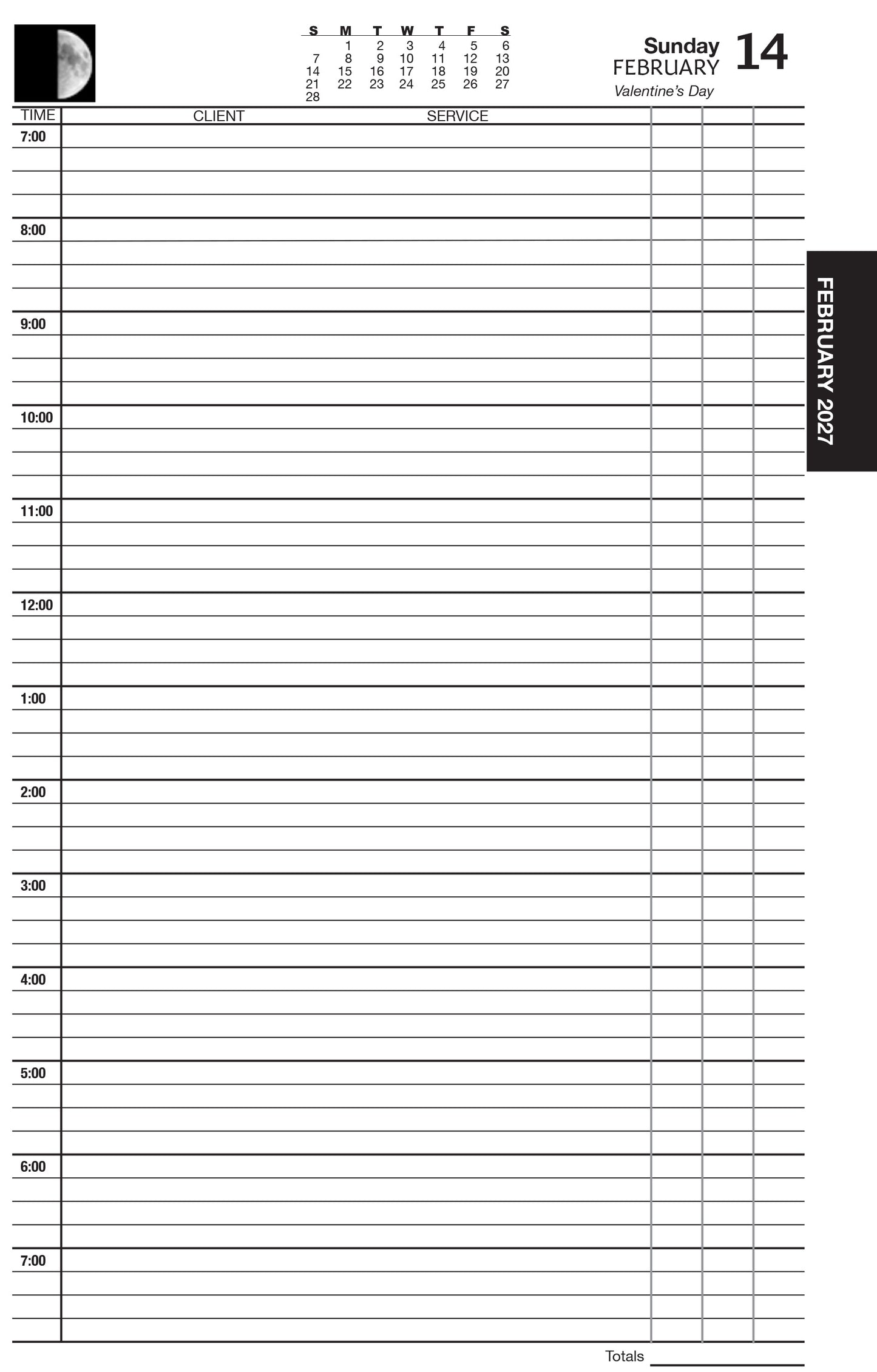 Standard 6X9 Daily Record Book