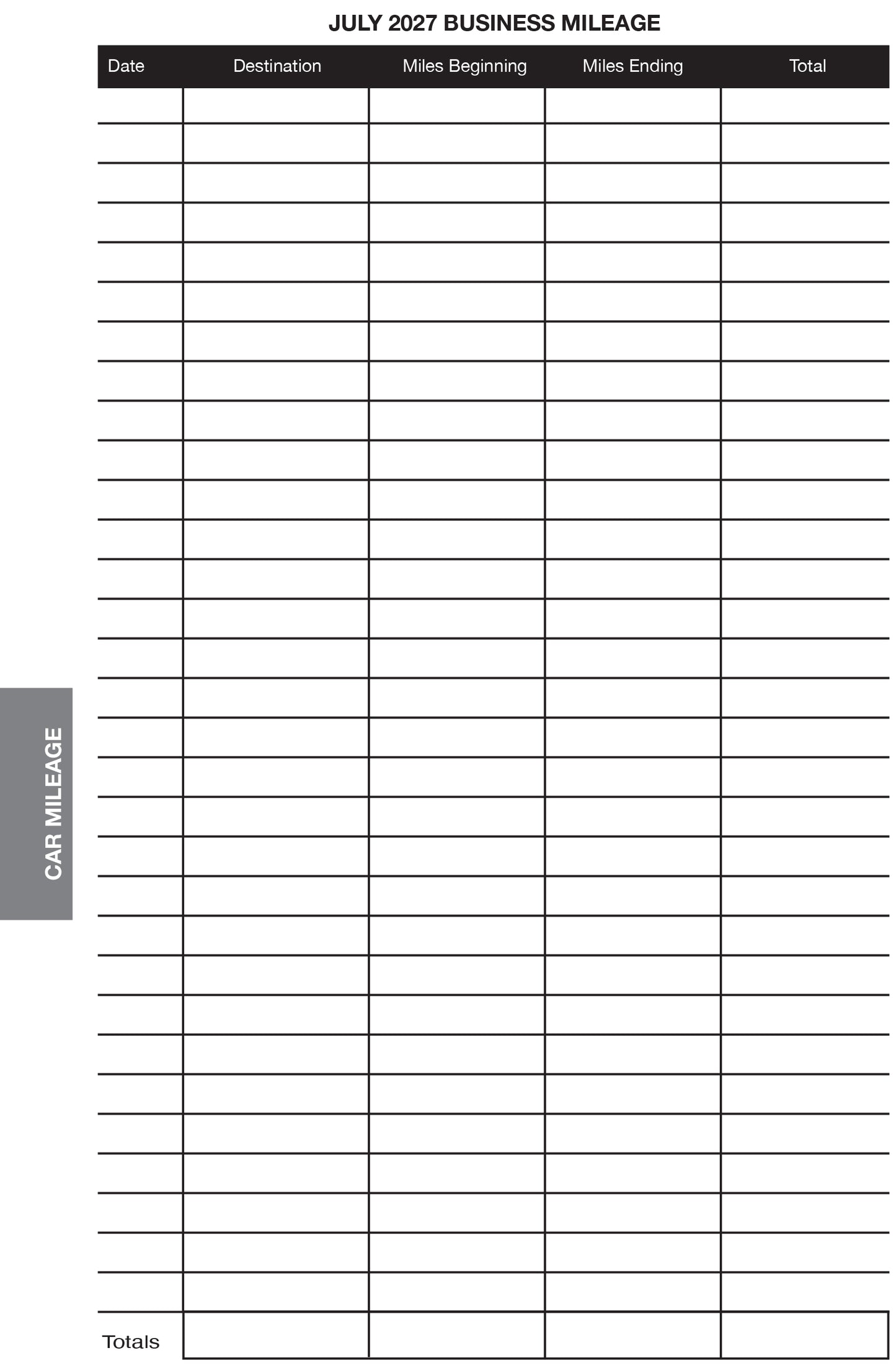 Standard 6X9 Daily Record Book