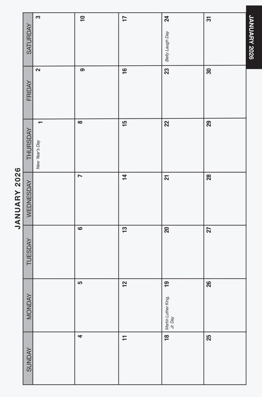 2026 Daily Record Book 6 X 9"