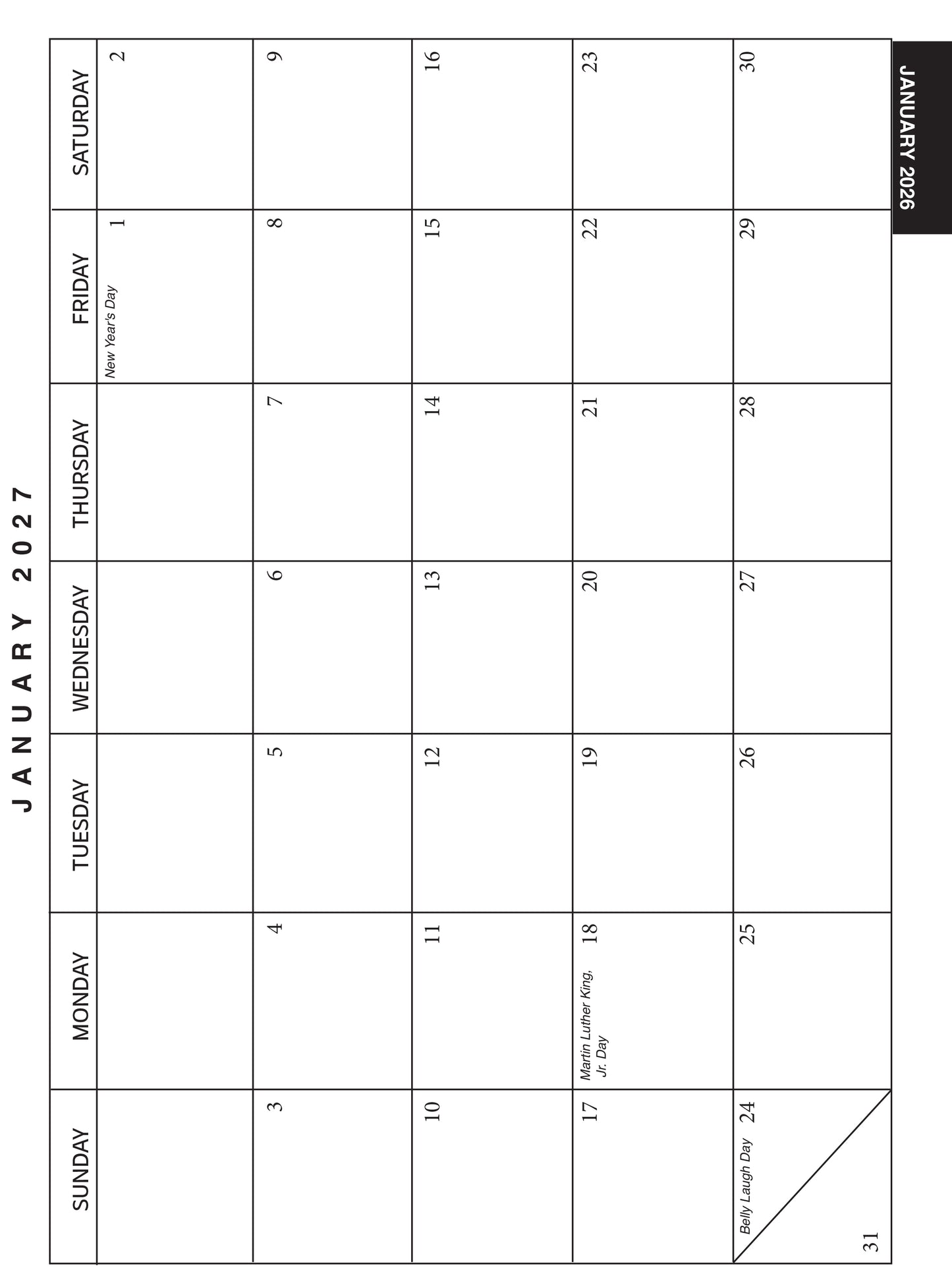 Desk Size Daily Record Book 8½ X 11
