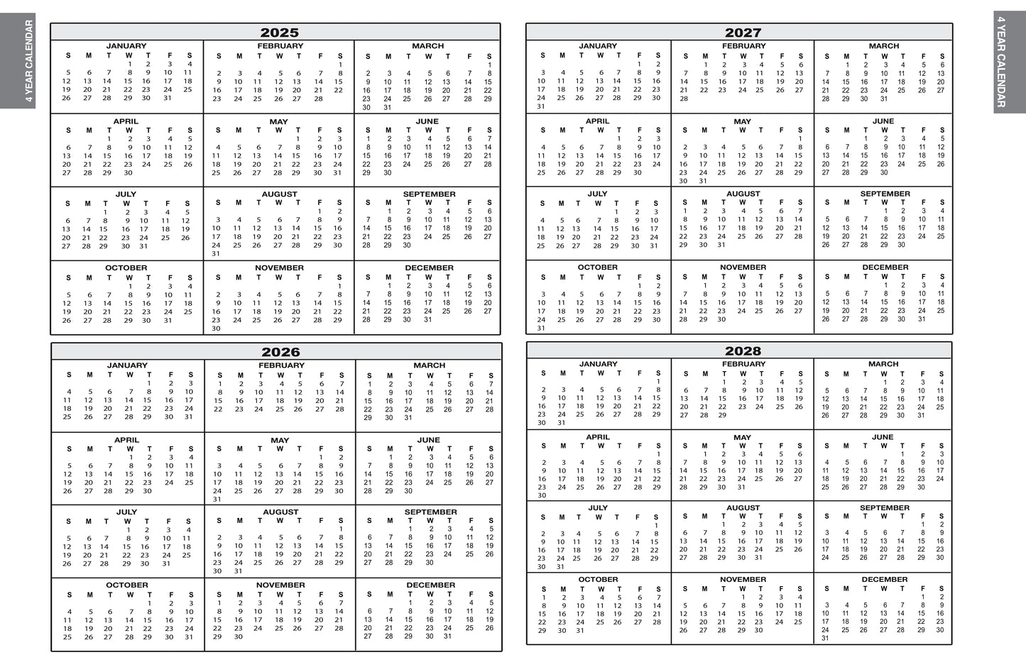 Desk Size Daily Record Book 8½ X 11