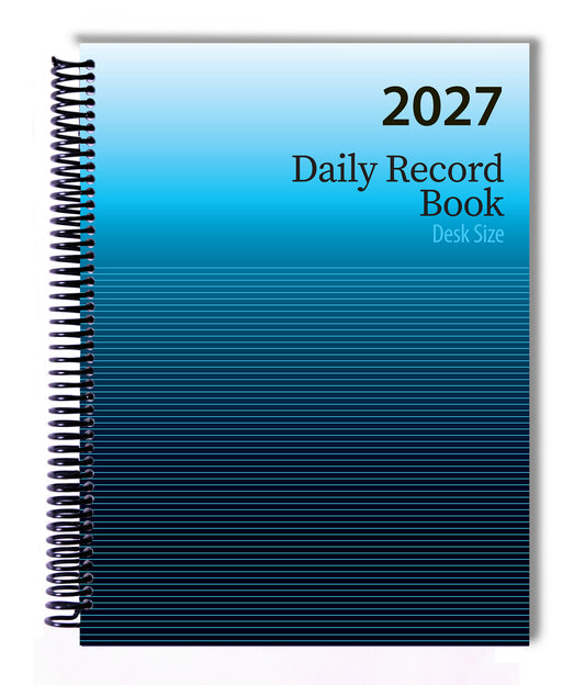 Desk Size Daily Record Book 8½ X 11