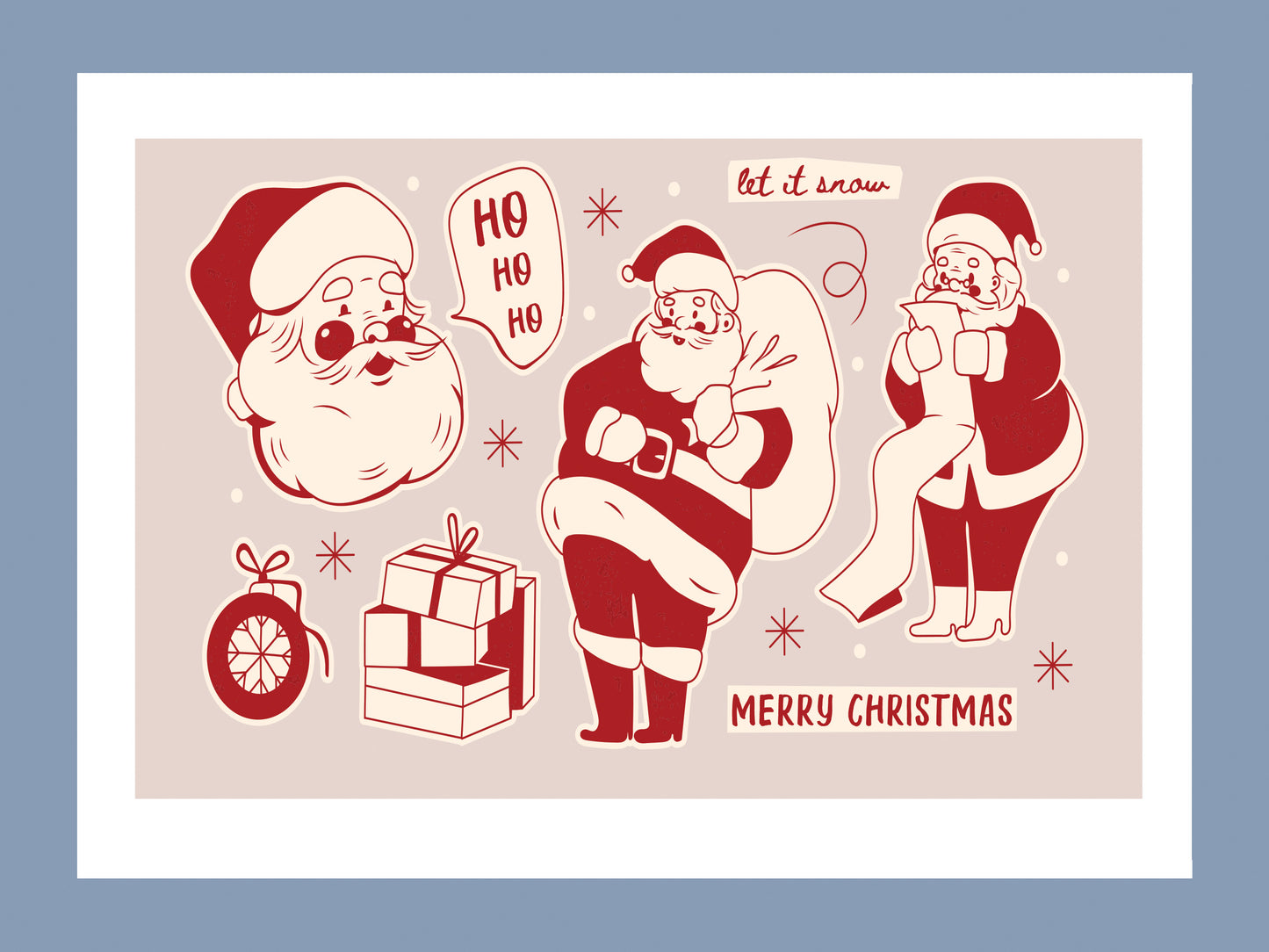 Lots of Santas