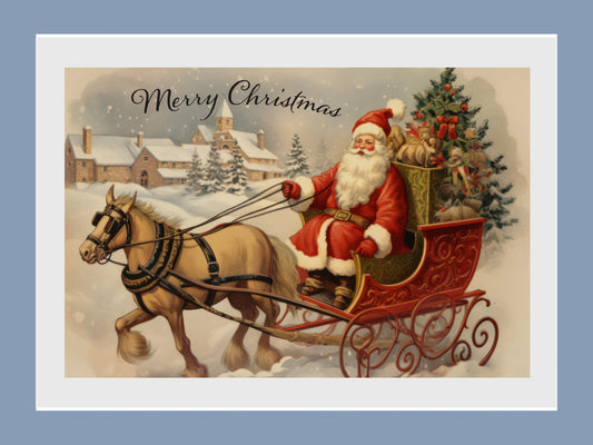 Santa In Sleigh