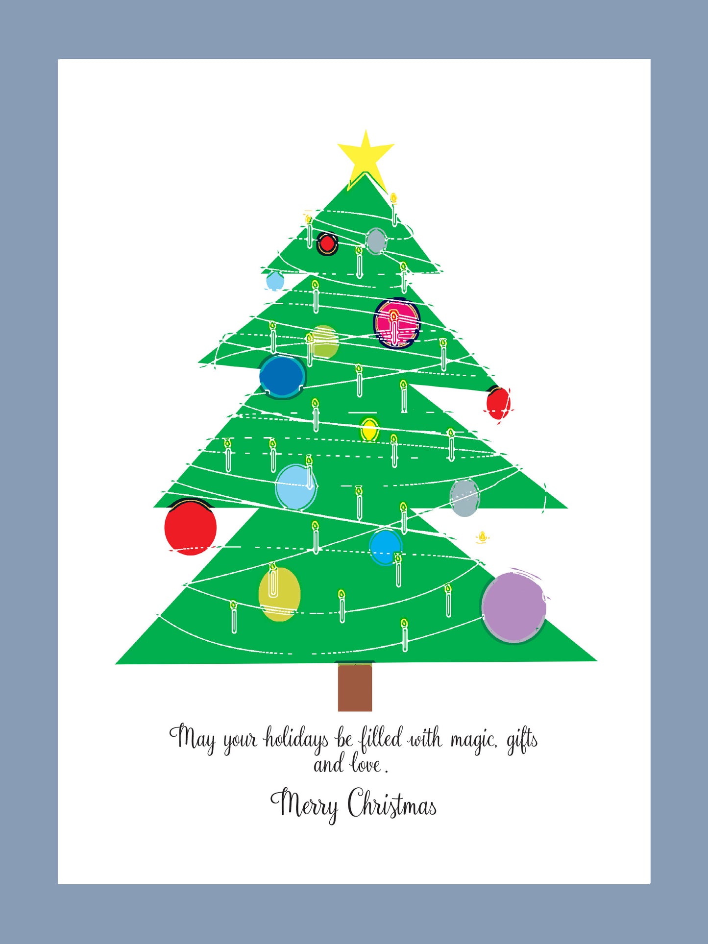 Xmas Dry Brush Tree