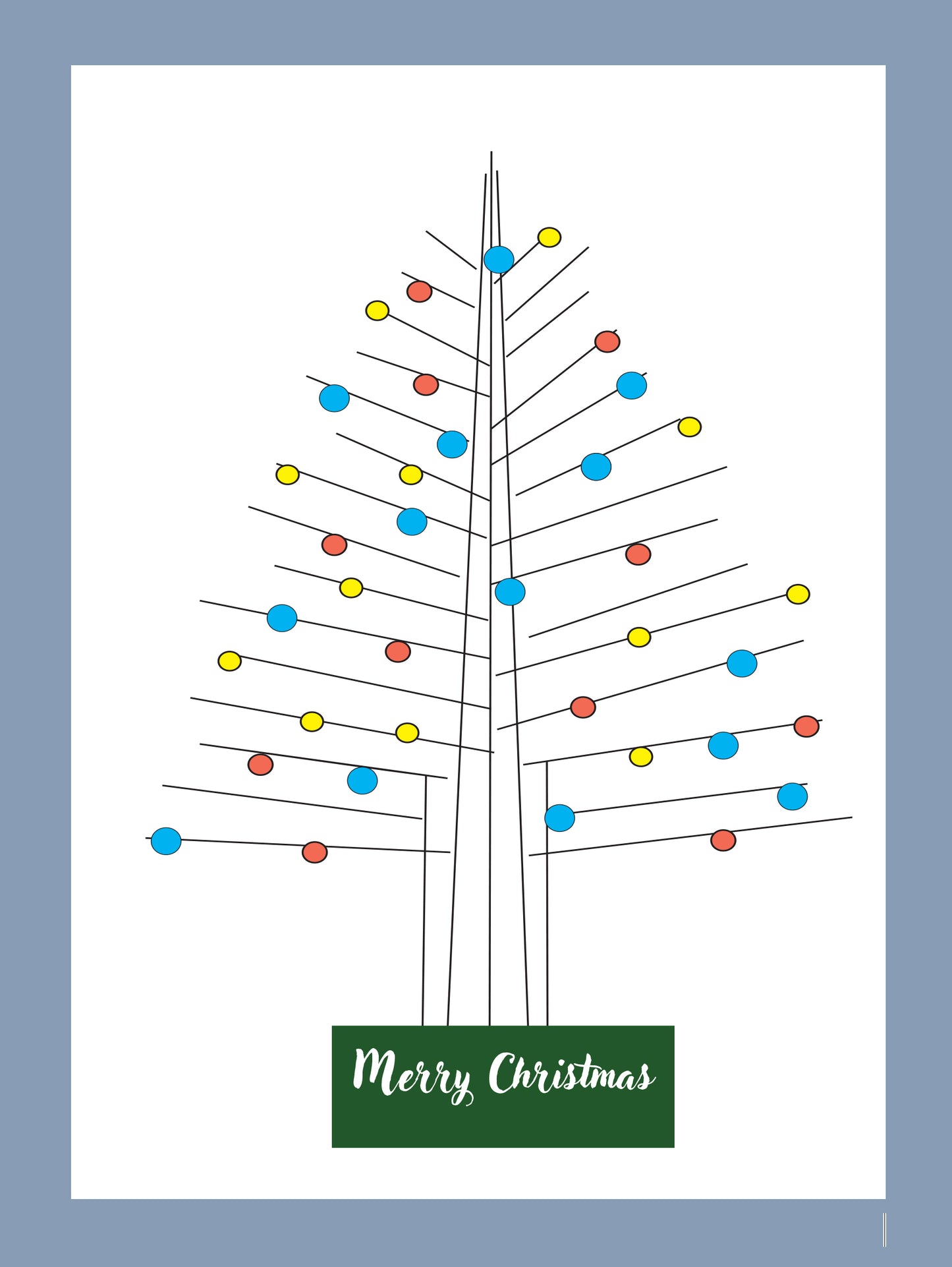Xmas Line Tree